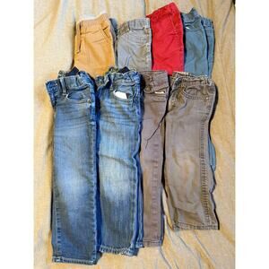 Toddler Boys 3T Bundle of 8 Pants Chinos Jeans GUC Old Navy Baby Gap Carters